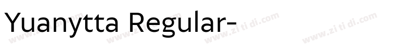 Yuanytta Regular字体转换